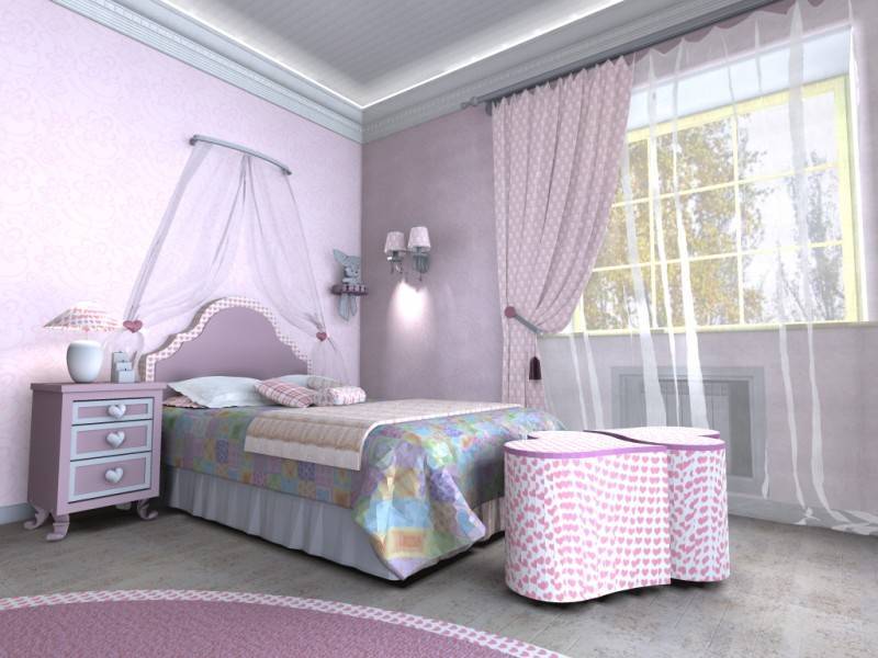 Фиолетовая детская комната 95 фото и 21 дизайнерская идея