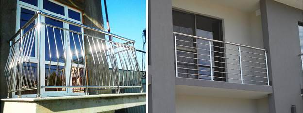 Перила для балкона: виды балконных ограждений