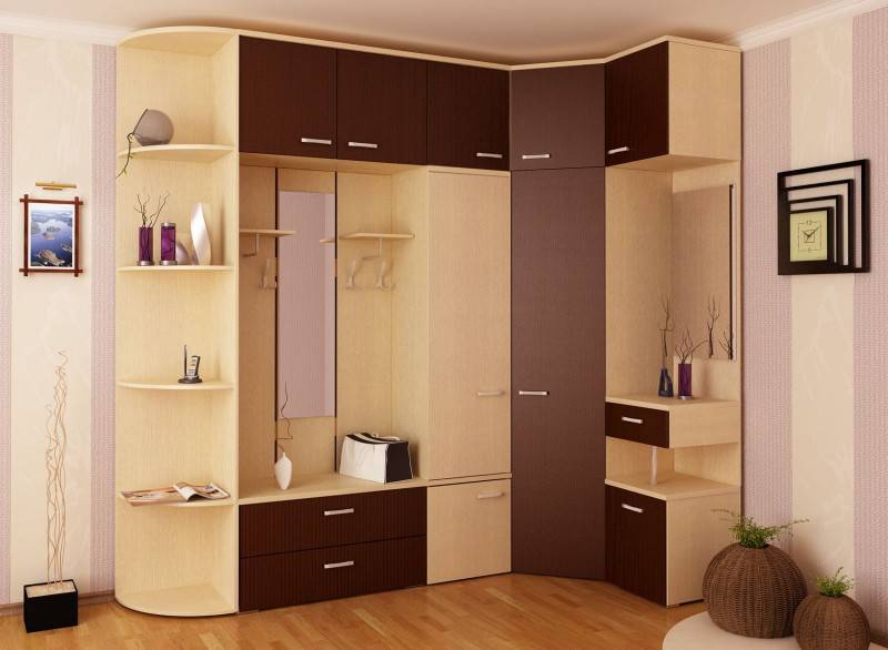 Как выбрать угловой шкаф в прихожую - виды конструкции и перспектива мебели