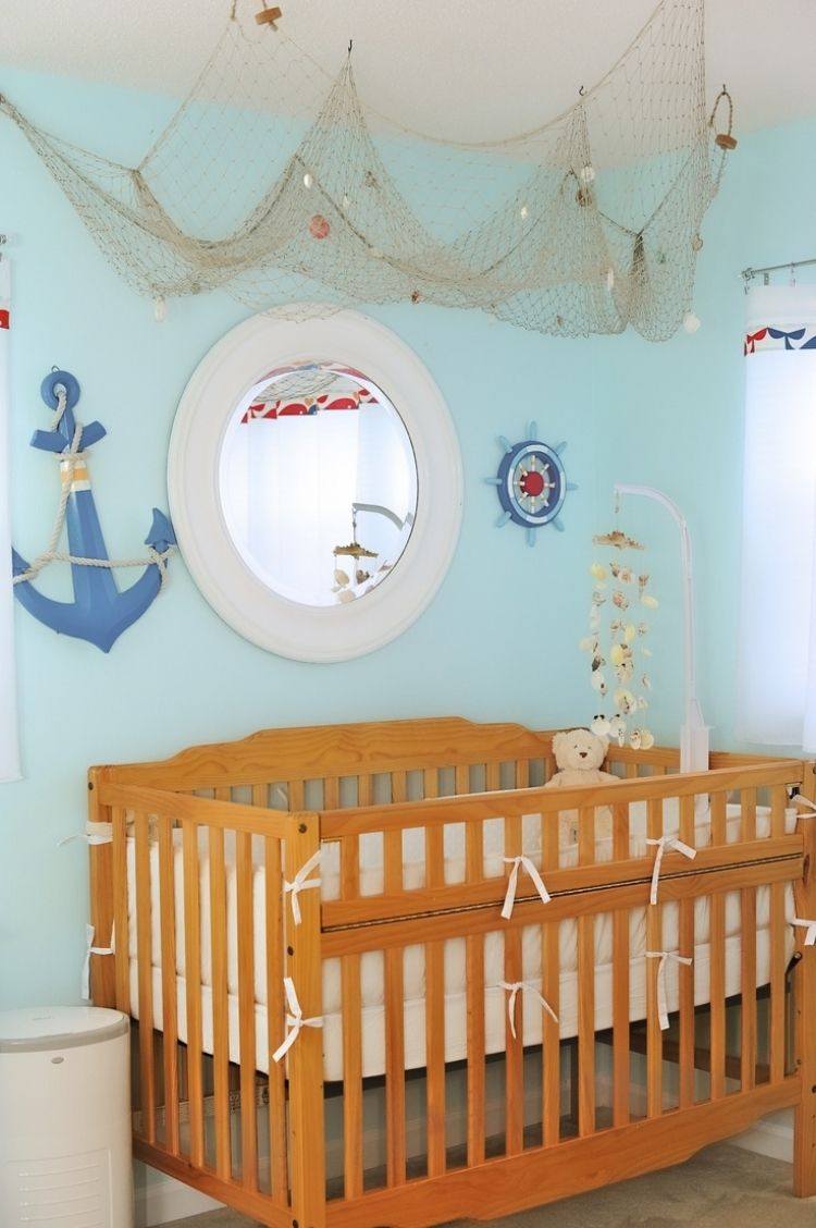 Детская комната в морском стиле для мальчика