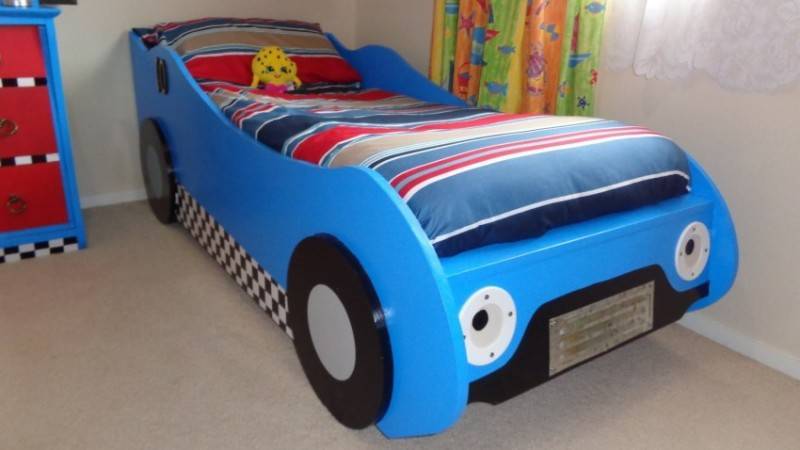 Детская кровать машина для мальчика  - 30 фото