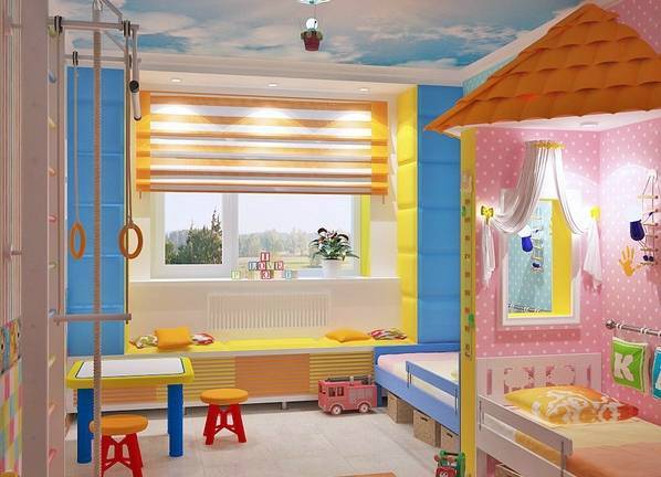 Варианты детских комнат для девочек и мальчиков фото