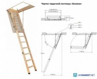 Размеры чердачных лестниц – важный параметр при выборе и монтаже