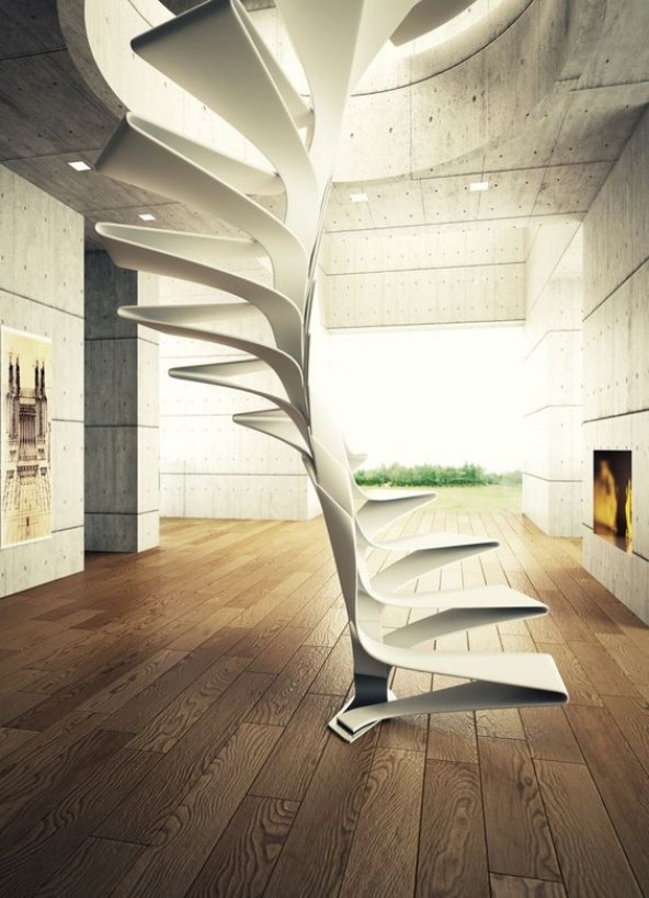 Современный дизайн лестниц способный удивить