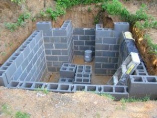 Конструкции опор дома для глины