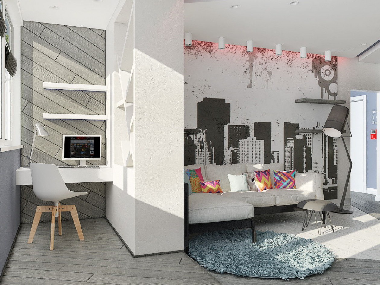Дизайн однокомнатной квартиры студии – идеи оформления