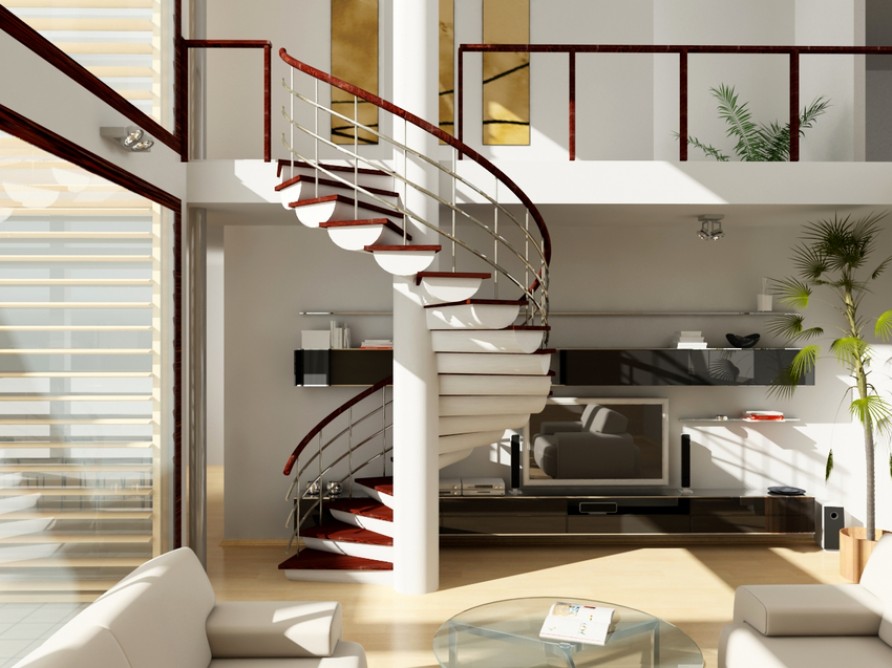 Виды перил для лестниц в частном доме: характеристики