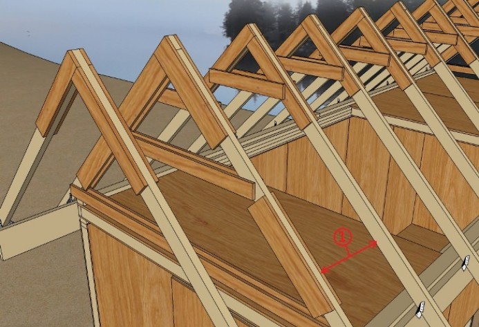 Устройство и основные элементы двухскатной крыши