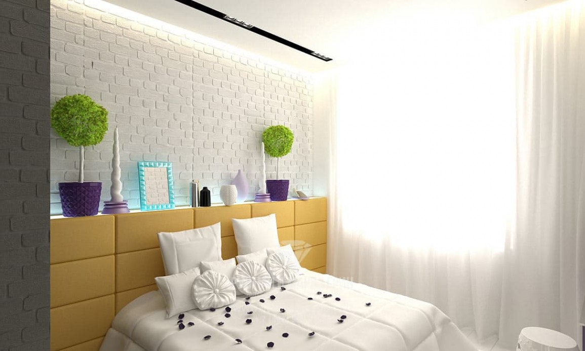 Дизайн интерьера спальни в белой цветовой гамме