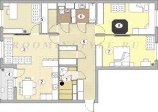 Перепланировка 3-комнатной квартиры –