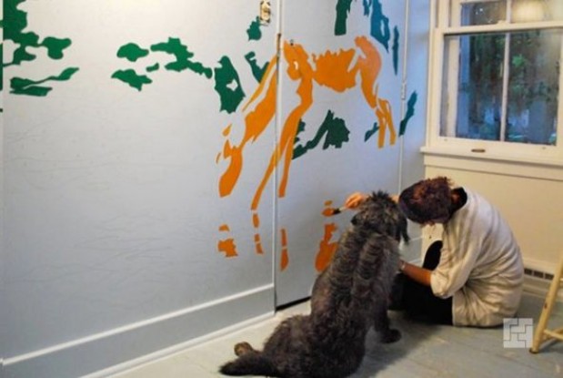 Создаём рисунок на стене в квартире своими руками