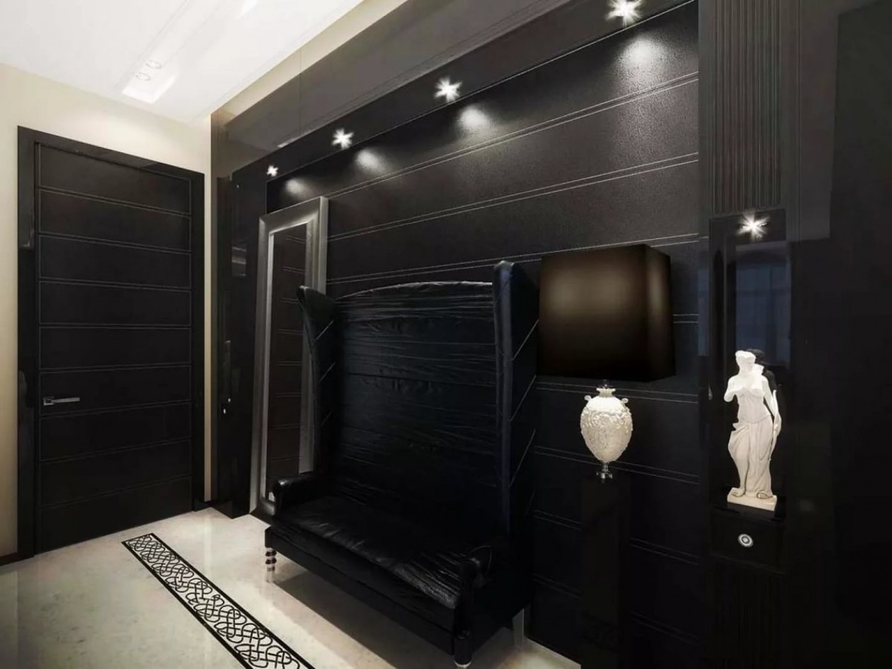 Варианты оформления разных комнат с темным дизайном