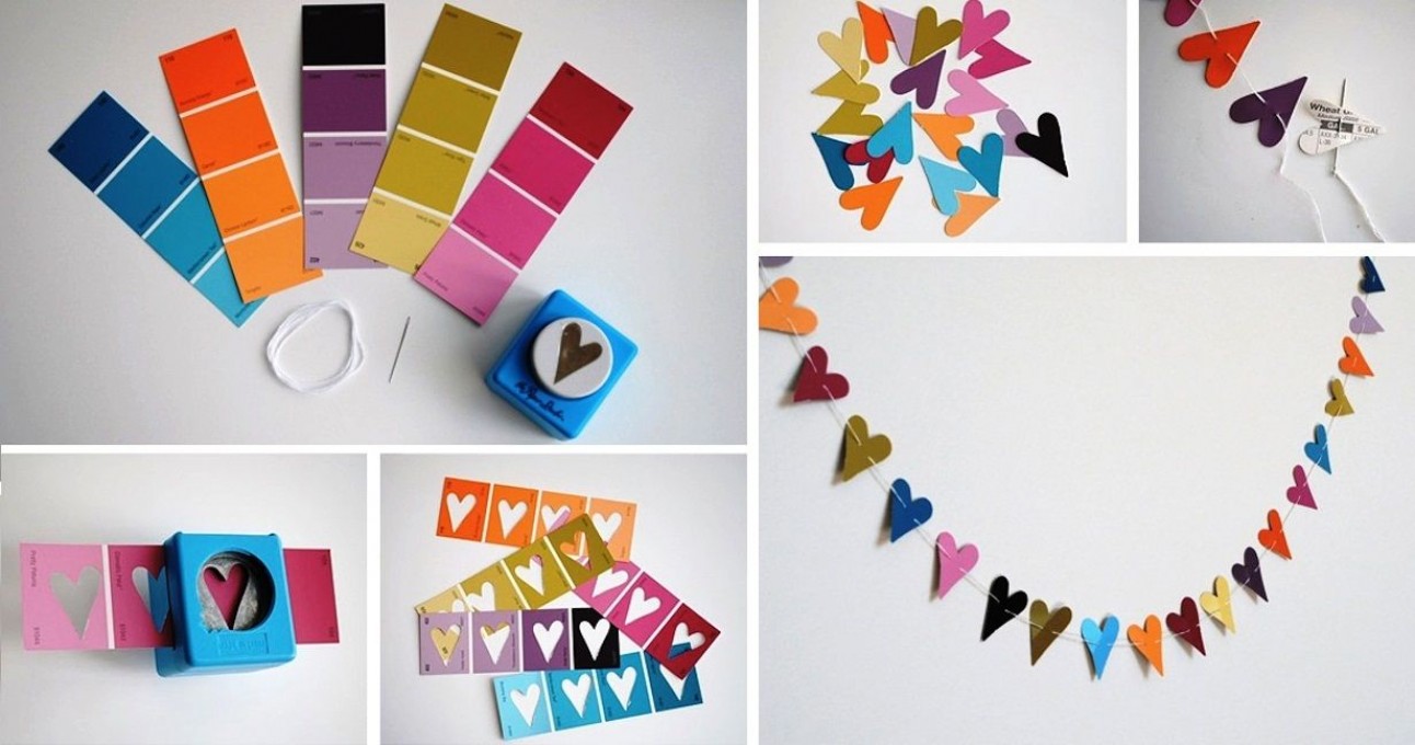 Как сделать гирлянду из бумаги: гирлянда из бумажных цветов и флажков