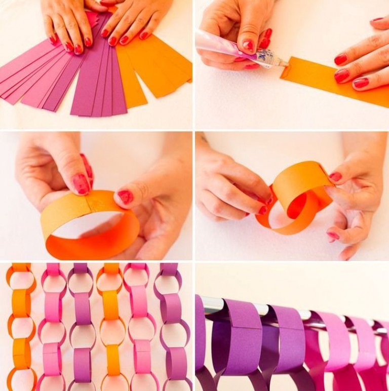 Как сделать гирлянду из бумаги: гирлянда из бумажных цветов и флажков