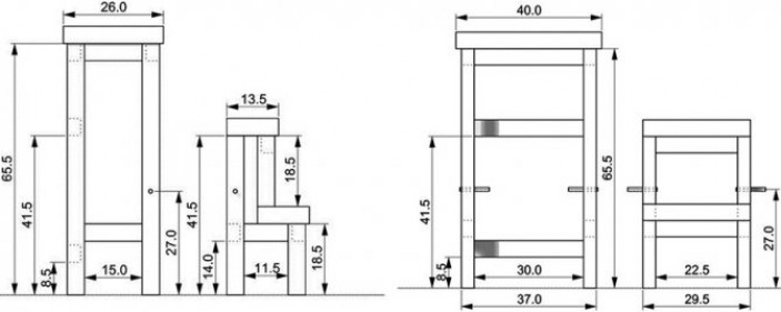 Стул-лестница трансформер: инструкция по самостоятельному конструированию