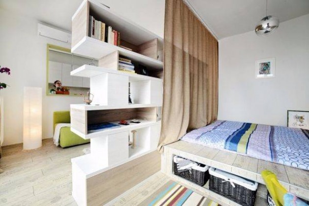 Зонирование однокомнатной квартиры для семьи с ребенком: как разделить пространство?
