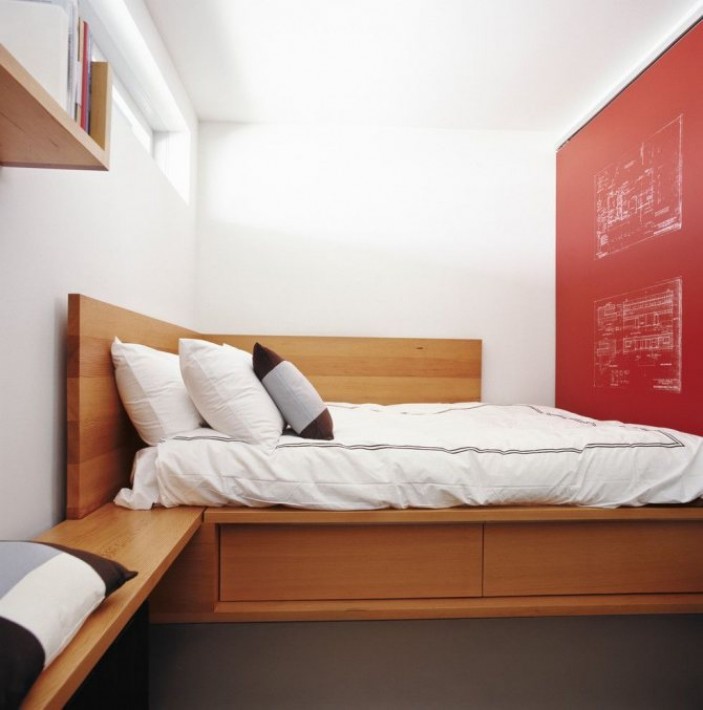 Интерьер комнаты с кроватью в нише — особенности