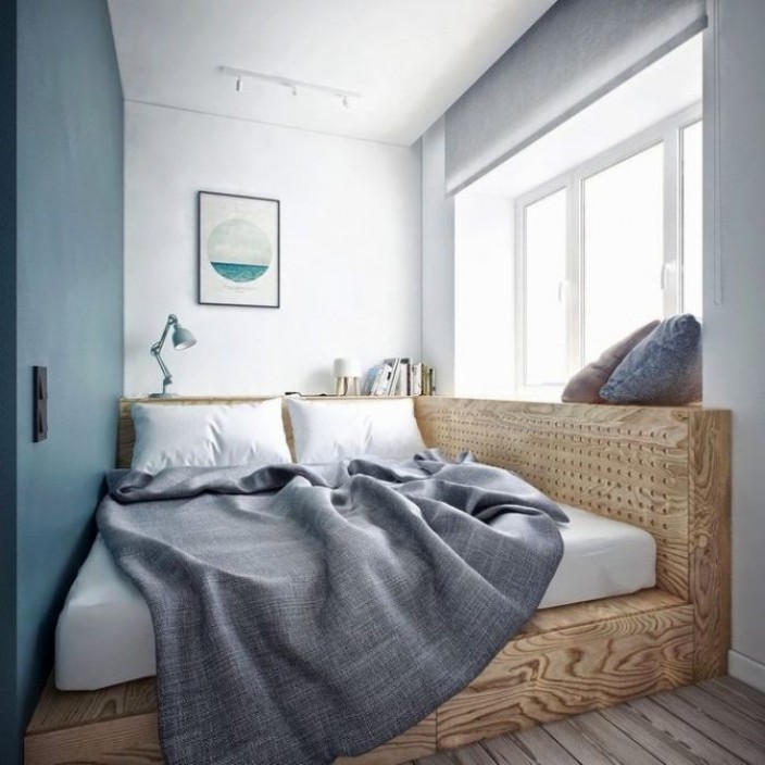 Интерьер комнаты с кроватью в нише — особенности