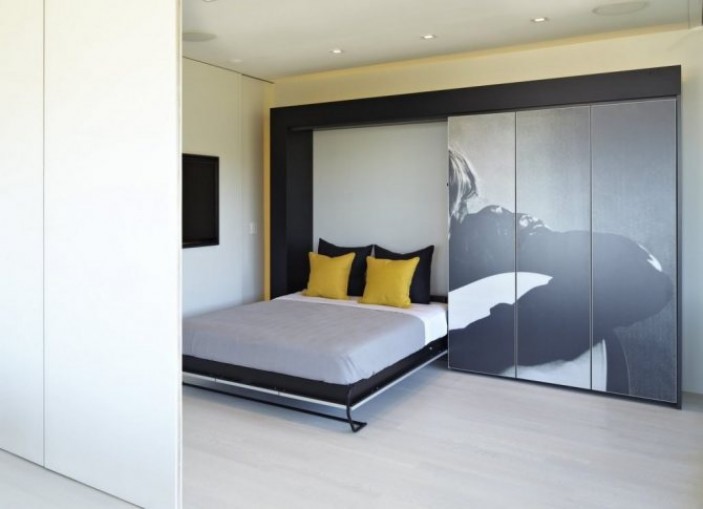 Дизайн кроватей, убирающихся в стену