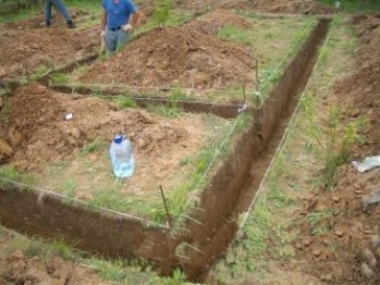 Как выкопать фундамент под дом?