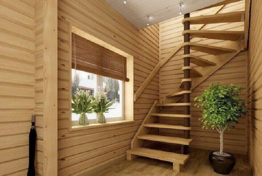Изготовление деревянной лестницы ‒ Оптимальные варианты подъемных конструкций