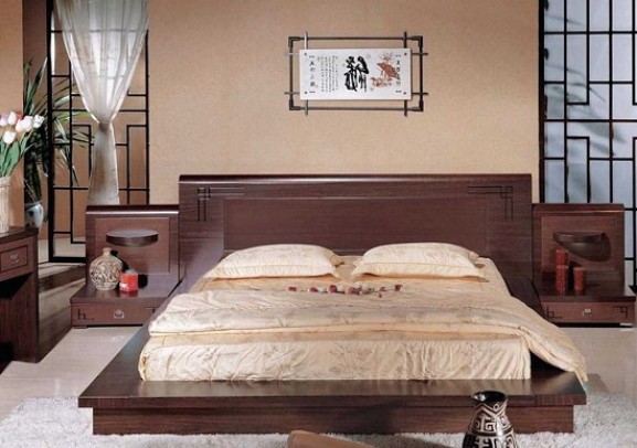 Оформление спальни в восточных стилях