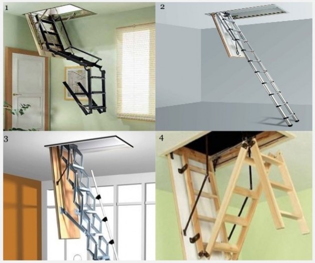 Выбор конструкции чердачной лестницы