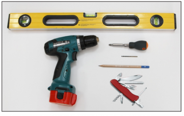 Инструменты и детали/комплектующие, необходимые для проведения установки своими руками
