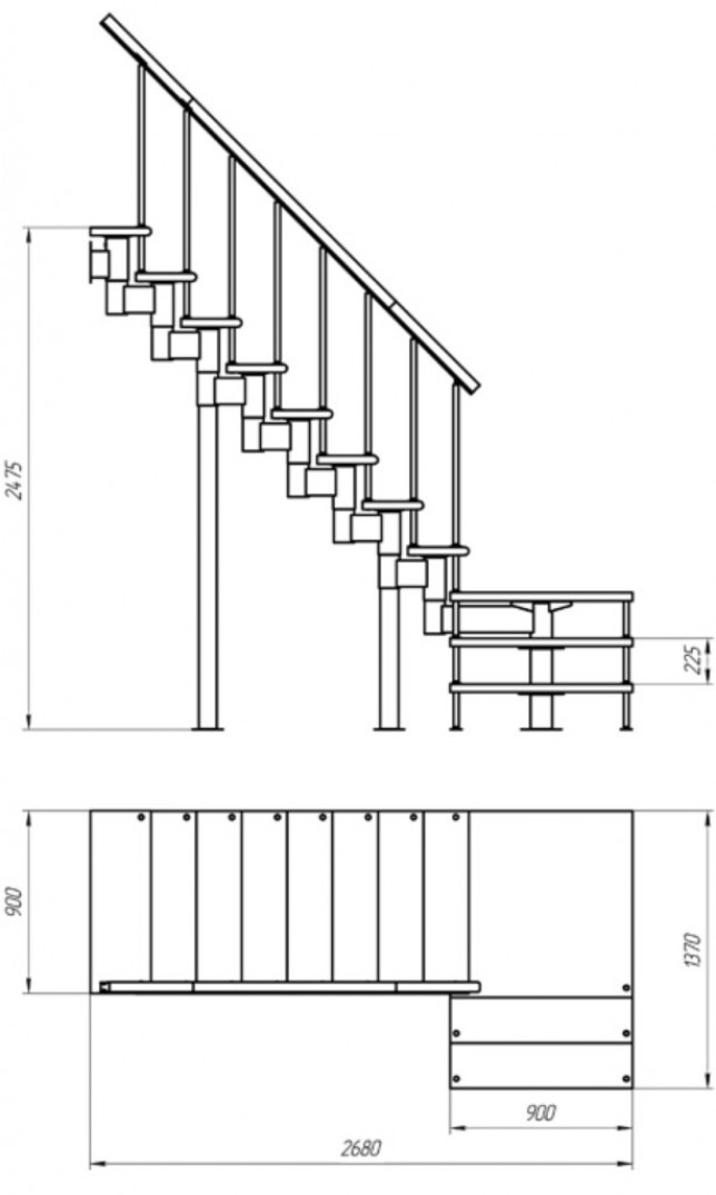 Изготовление модульной лестницы своими руками