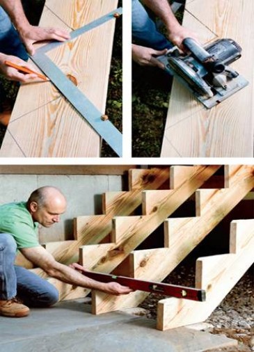 Простая деревянная лестница