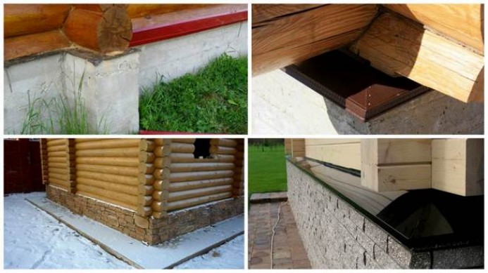 Как установить отливы на цоколь деревянного здания