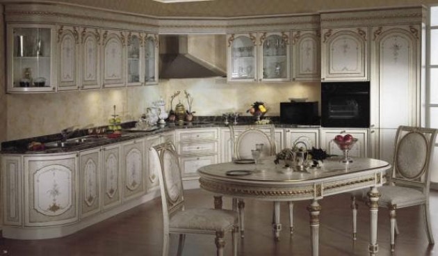 Дизайн интерьера кухни в современном классическом стиле