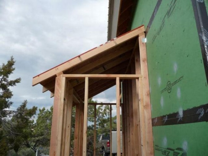 Пошаговая инструкция по строительству деревянного навеса над крыльцом
