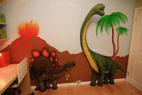 Наклейки Планета динозавров для детской комнаты
