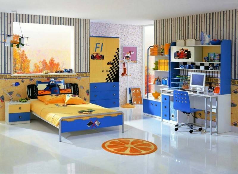 Современный дизайн комнаты подростка, 50 фото