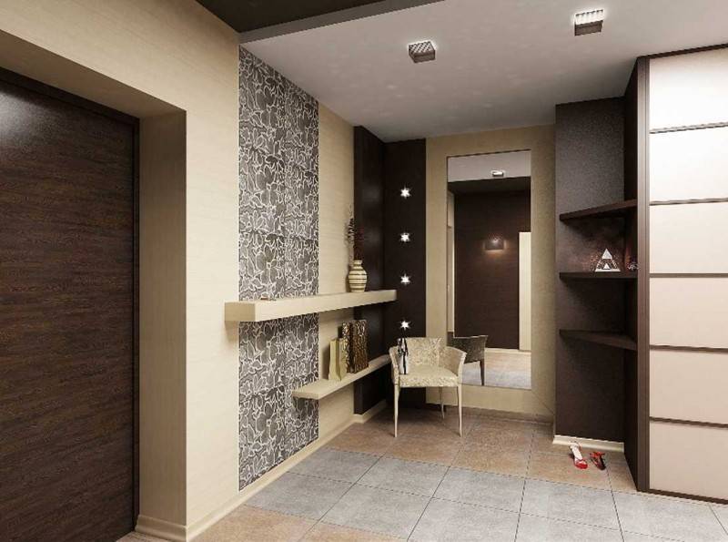 Какой выбрать дизайн прихожей в двухкомнатной квартире - отделка свет и декорирование