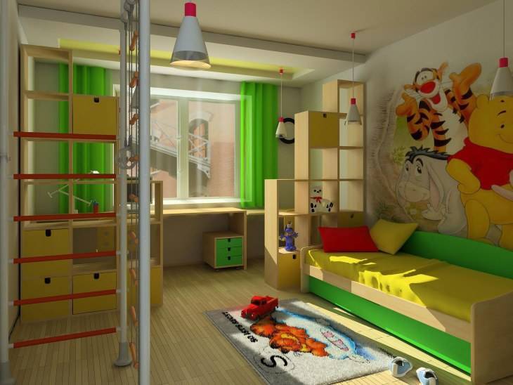Проект детской комнаты 12 кв.м