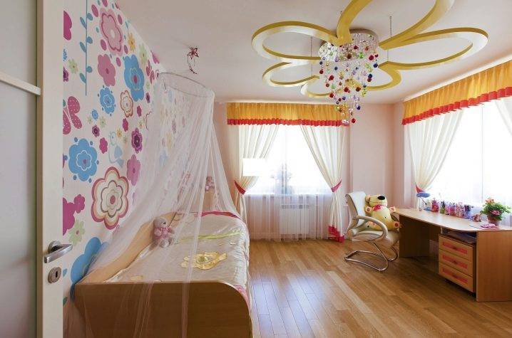 Потолок в детской комнате - для девочки и мальчика 30 реальных фото