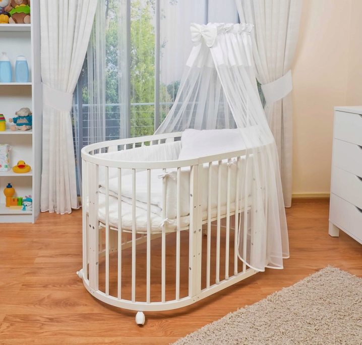 Выбираем детскую кроватку: круглая, овальная или стандартная прямоугольная