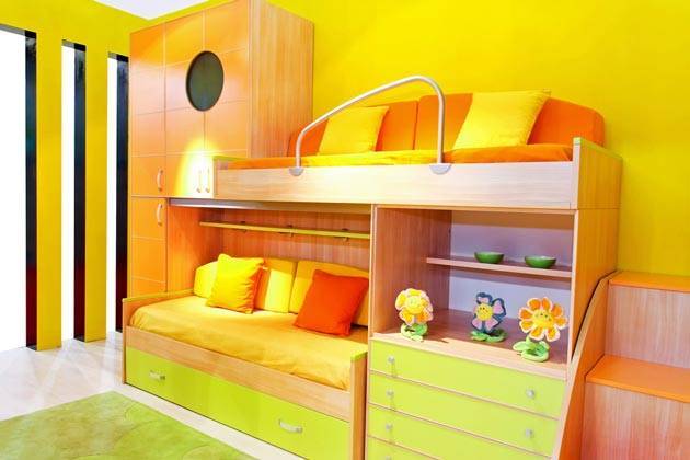 Серая детская комната 71 фото: план отделки и оформления