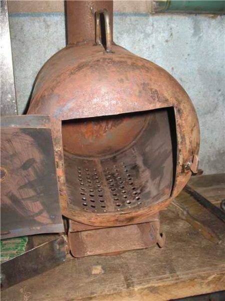 Самодельная дровяная печь для гаража своими руками