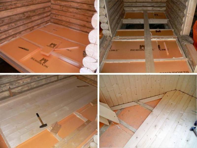 Zagrijavanje drvenog poda u kući odozdo raznim materijalima