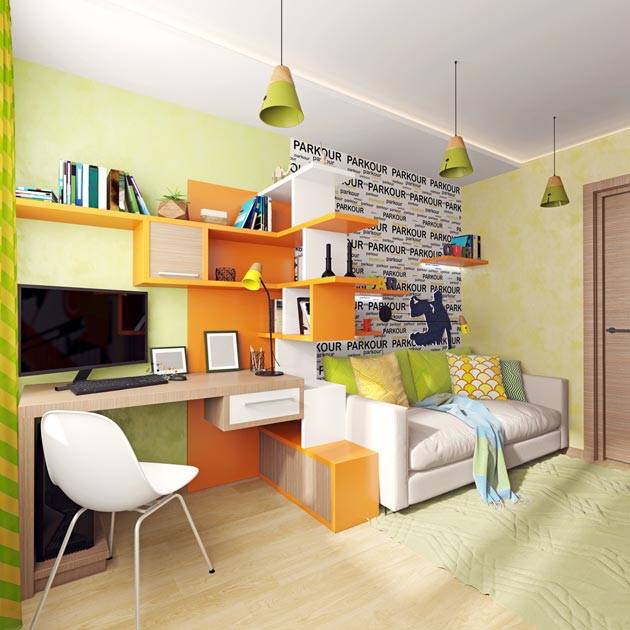 Современная комната для подростка – дизайн фото