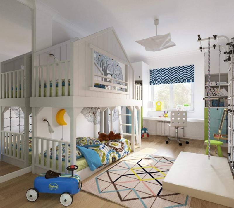 Ремонт детской комнаты для мальчика и девочки 50 фото: современные идеи дизайна