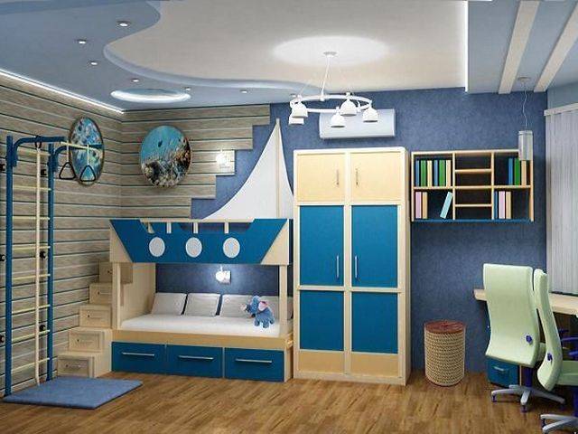 Интересные идеи дизайна детской комнаты для мальчика