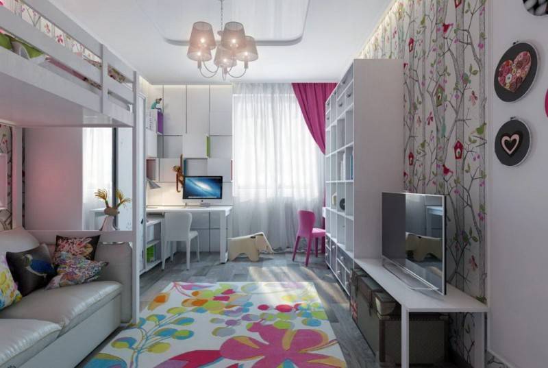 Детская комната для двух девочек – основы дизайна фото