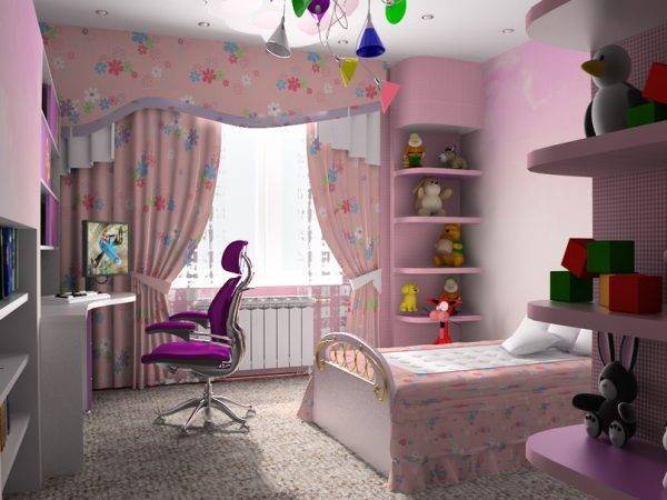 Комната для девочки 7 лет - современный интерьер 19 фото