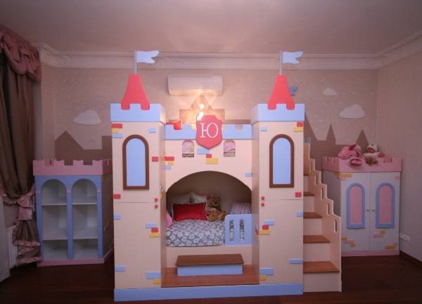 Кровать-замок для девочек и мальчиков 22 фото в интерьере