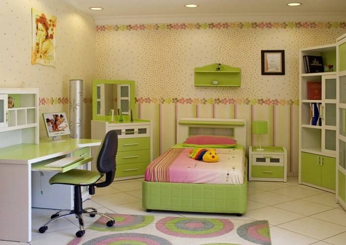 Зеленая детская комната – оформляем по всем правилам