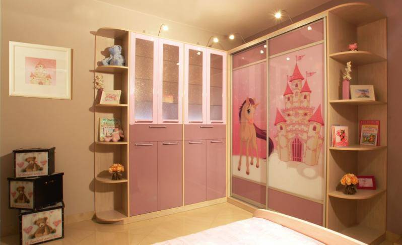Шкаф в детскую комнату для девочки 20 фото - примеры в реальных интерьерах